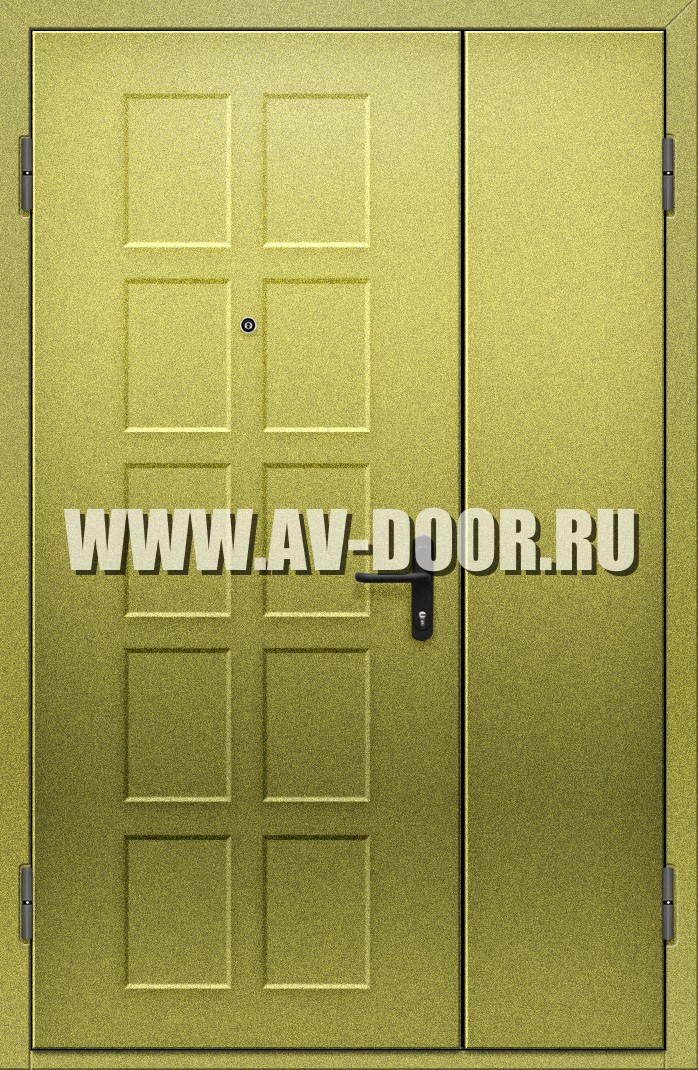 Полуторная дымогазонепроницаемая глухая дверь