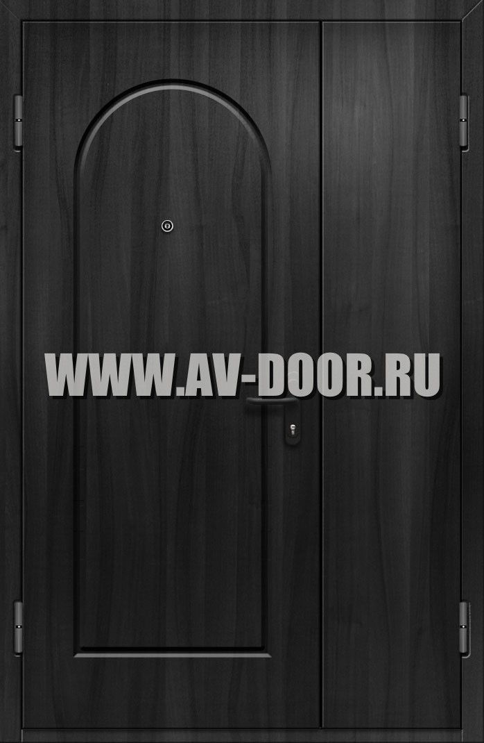 Дверь газодымонепроницаемая полуторостворчатая глухая из МДФ