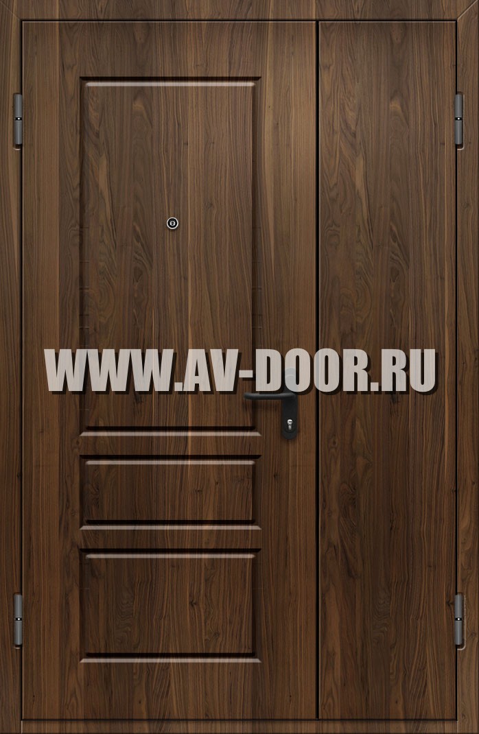 Полуторная дымогазонепроницаемая глухая дверь из МДФ