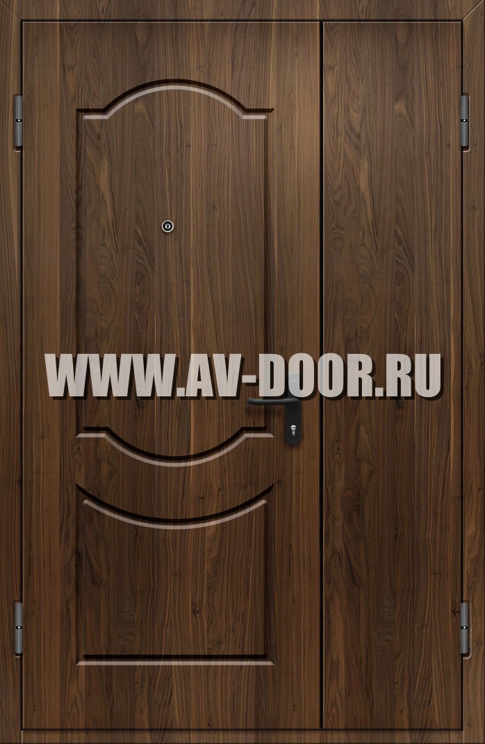 Газодымонепроницаемая полуторная глухая дверь из МДФ