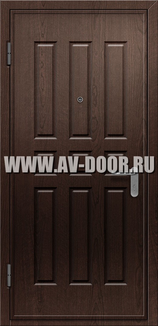 Противопожарная дверь из МДФ с выпадающим порогом
