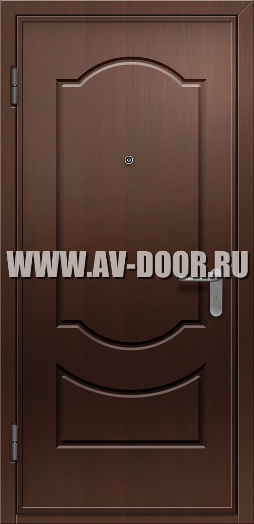 Глухая противопожарная дверь из МДФ с выпадающим порогом