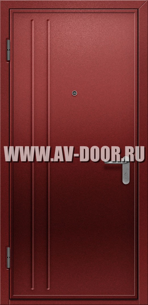 Однопольная дверь с порогом и защитой от огня