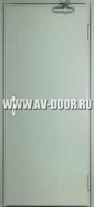 Дверь противопожарная однопольная глухая серая ДМП-1Г
