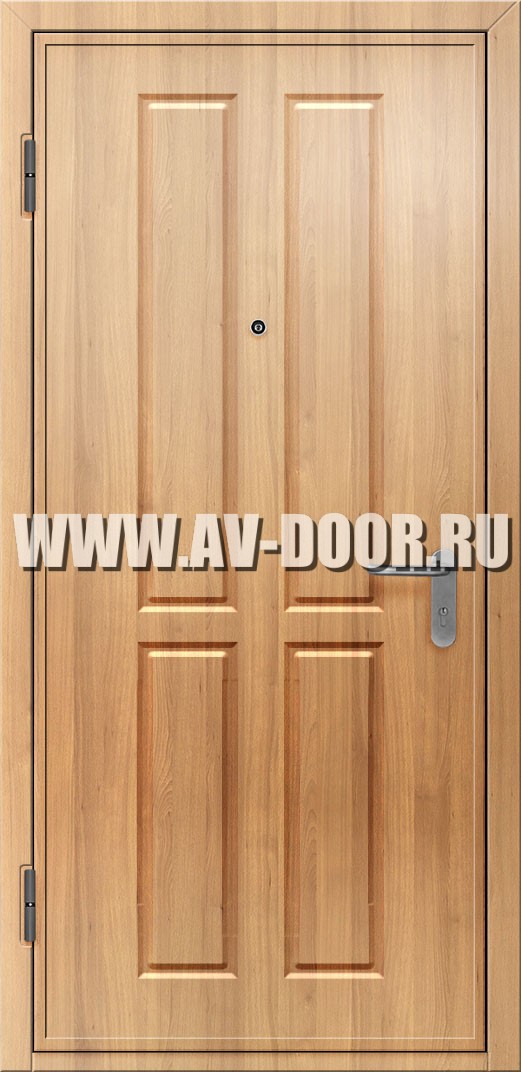 Однопольная глухая дверь из МДФ с порогом
