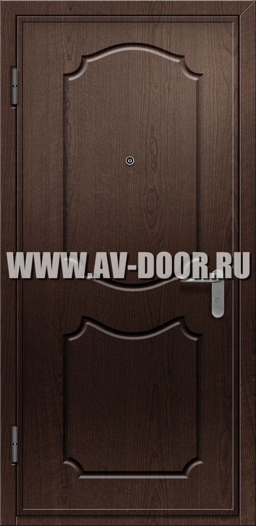 Глухая противопожарная дверь из МДФ с порогом