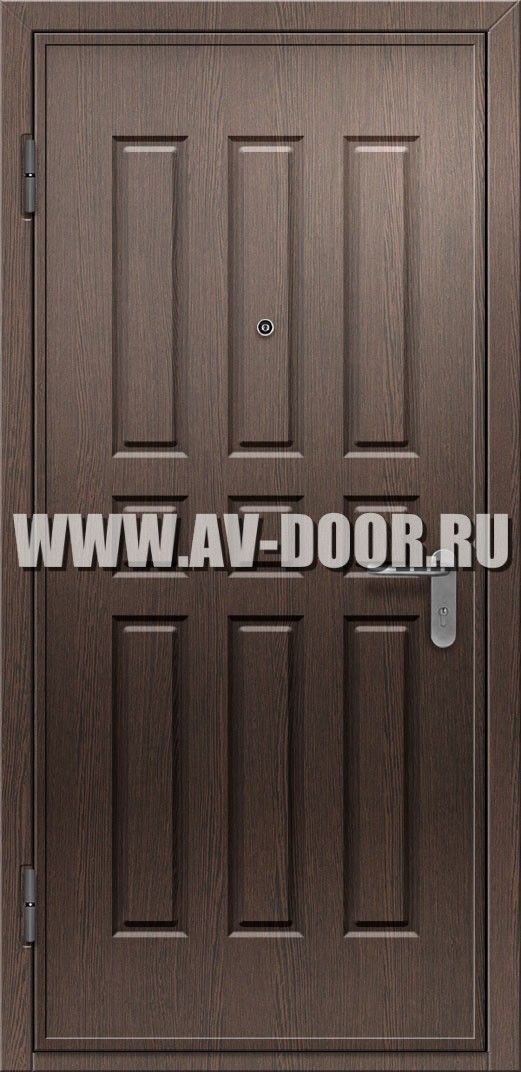 Одностворчатая противопожарная дверь из МДФ с порогом
