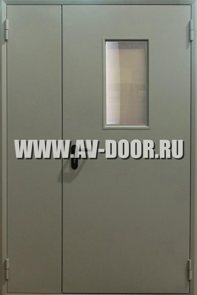 Дверь полуторная со стеклом