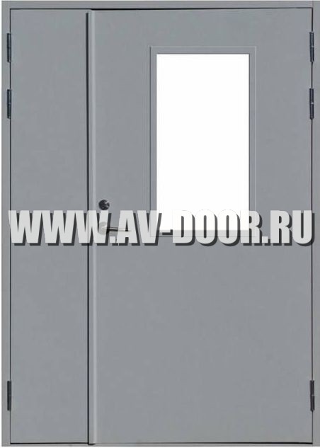 Дверь полуторная со стеклом ДПП-12