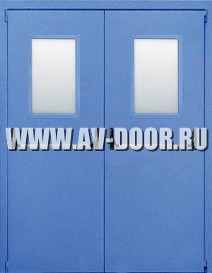 Дверь противопожарная двупольная глухая с антипаникой ДМП-2Г