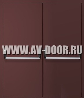 Дверь противопожарная двустворчатая с антипаникой ДМП-2Г