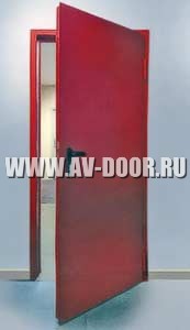 Дверь противопожарная одностворчатая глухая без порога ДМП-1Г
