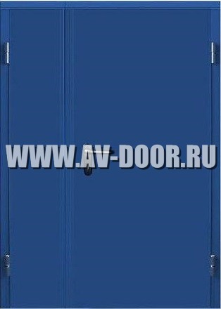 Дверь противопожарная двупольная глухая без порога ДМП-2Г