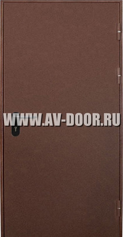 Дверь противопожарная однопольная глухая коричневая ДМП-1Г