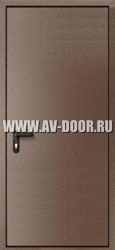 Дверь противопожарная однопольная глухая с выпадающим порогом ДМП-1Г