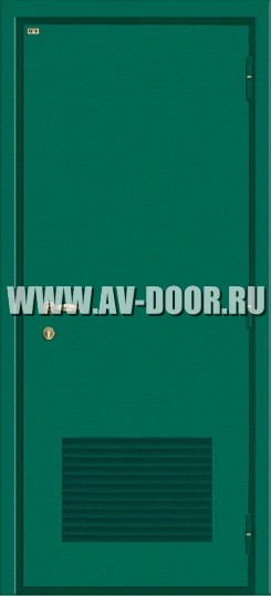 Дверь противопожарная одностворчатая с выпадающим порогом ДМП-1Г