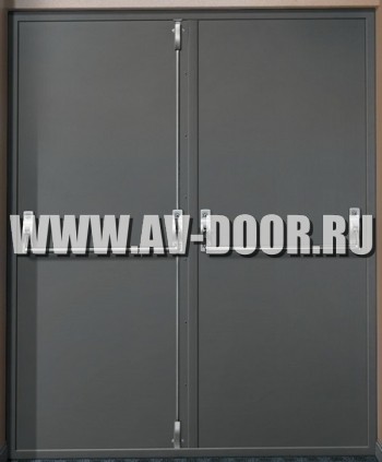 Дверь противопожарная двупольная глухая с антипаникой ДМП-2Г