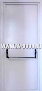 Дверь противопожарная одностворчатая глухая с антипаникой серая ДМП-1Г