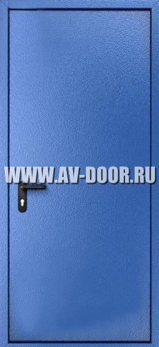 Дверь противопожарная однопольная глухая синяя EI-60 ДМП-1Г