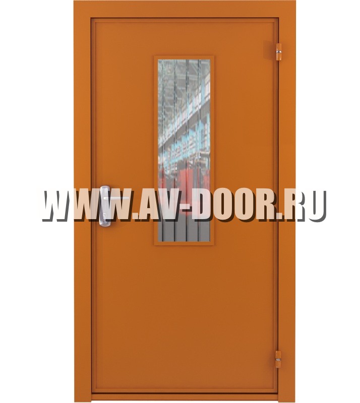Дверь противопожарная со стеклом ДМП-1О