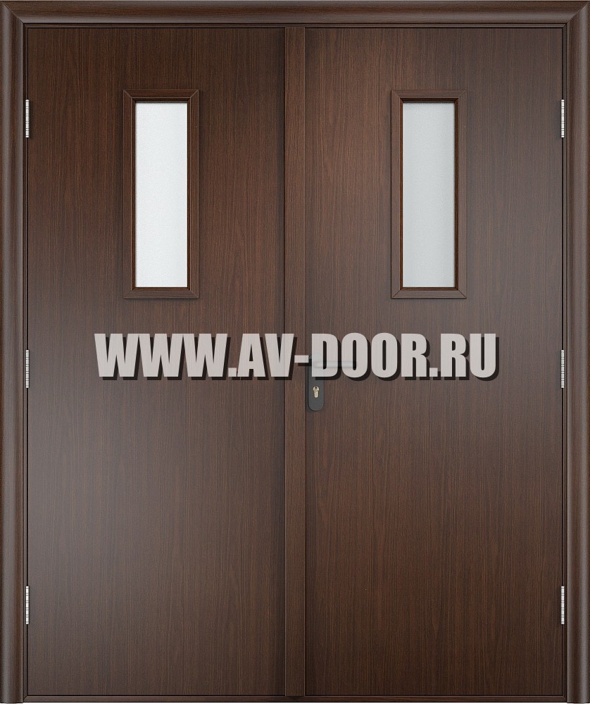Дверь противопожарная двустворчатая глухая из МДФ ДМП-2Г