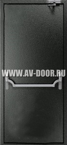 Дверь противопожарная одностворчатая глухая с антипаникой ДМП-1Г