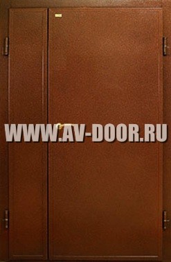 Дверь противопожарная двупольная глухая без порога ДМП-2Г