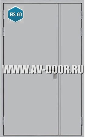 Дверь металлическая противопожарная полуторная глухая ДМП-1,5Г EIS-60