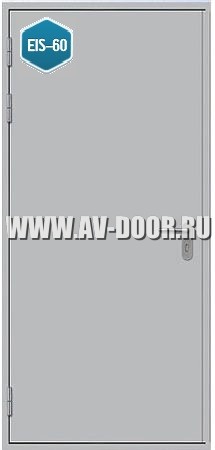 Дверь металлическая противопожарная одностворчатая глухая ДМП-1Г EIS-60