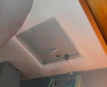 Серый противопожарный люк для чердака с ручкой