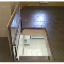 Огнестойкий люк с пневмоподъёмом для бойлерной
