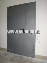 Техническая глухая двупольная дверь в больницу