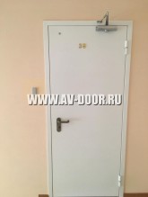 Техническая глухая дверь в офисном здании
