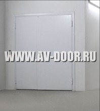 Двупольные двери в офисном здании технические